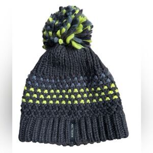 Arc’teryx Fernie Toque Knit Pom Beanie Gray Yellow Winter Hat